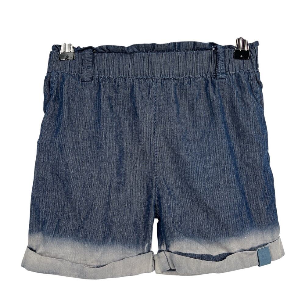 Omamimi Chambray Ombré Shorts Paper bag Waist Girls Size 10